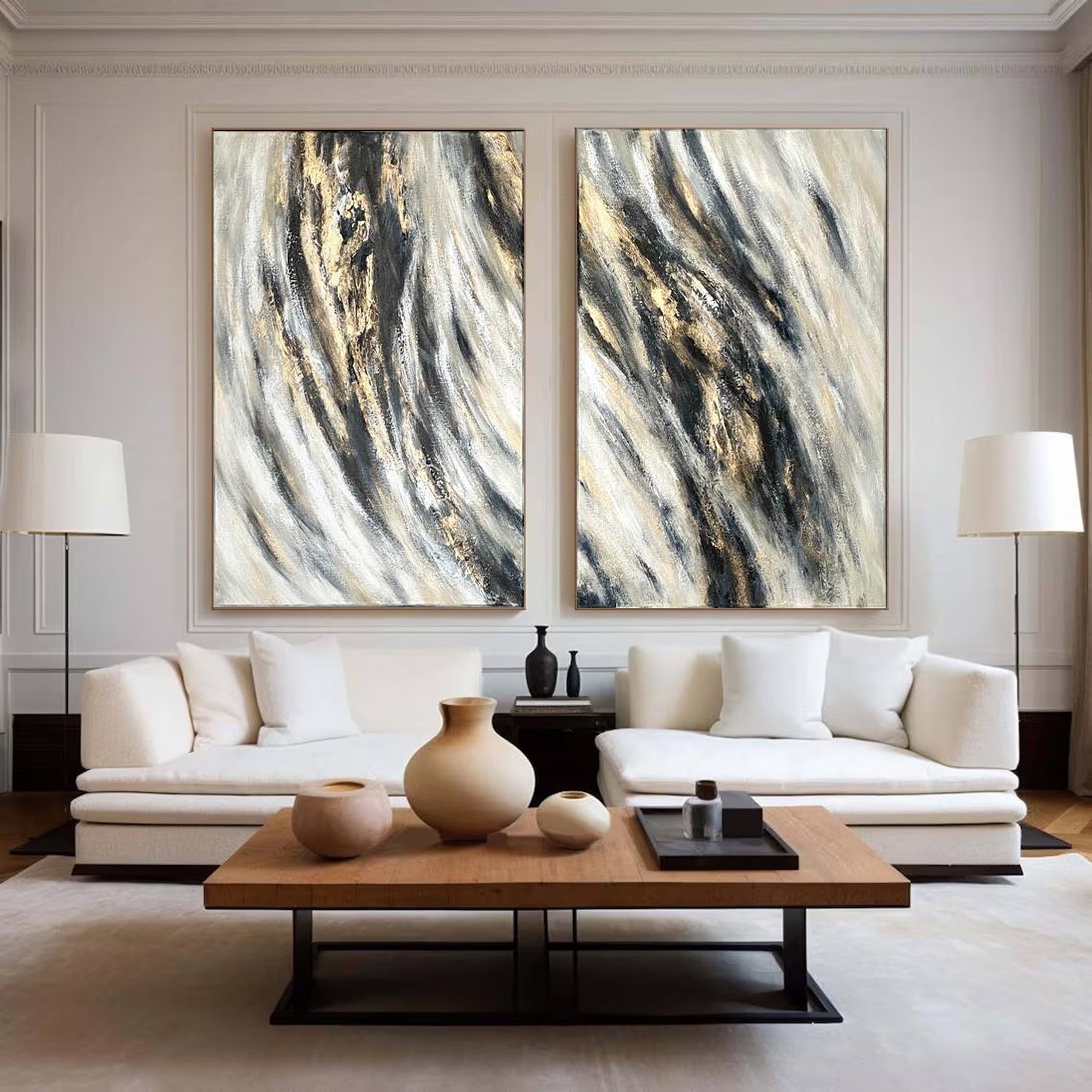 Abstract Painting Set Of 2 #APS 002